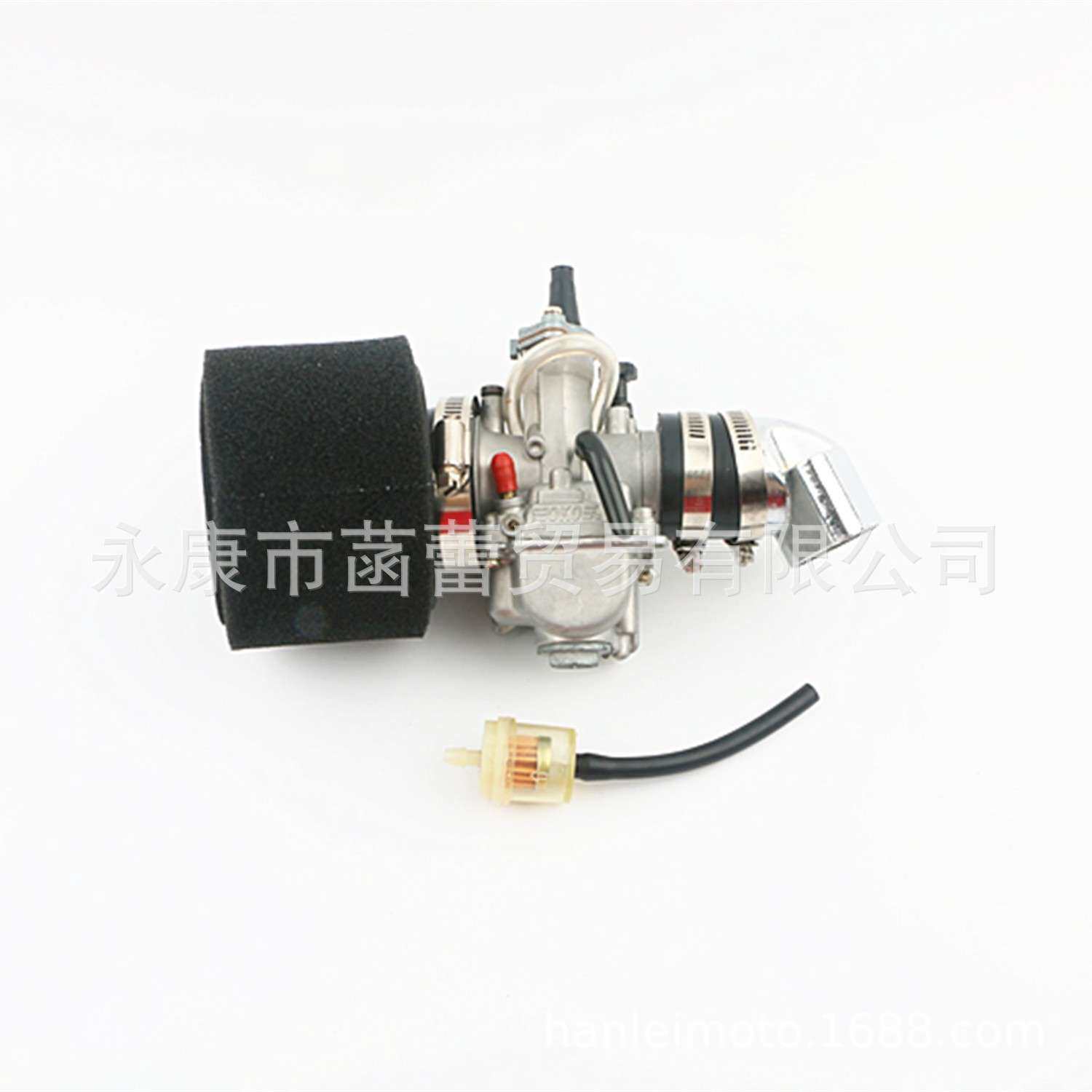 GY6改装化油器套件，改装进气管+OKO化油器+可拆洗海绵空滤器