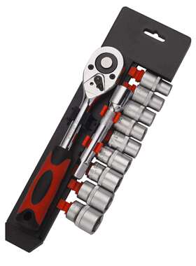 厂家直销10件长六角塑排套筒8-10-11-12-13-14-15-17-19-21mm