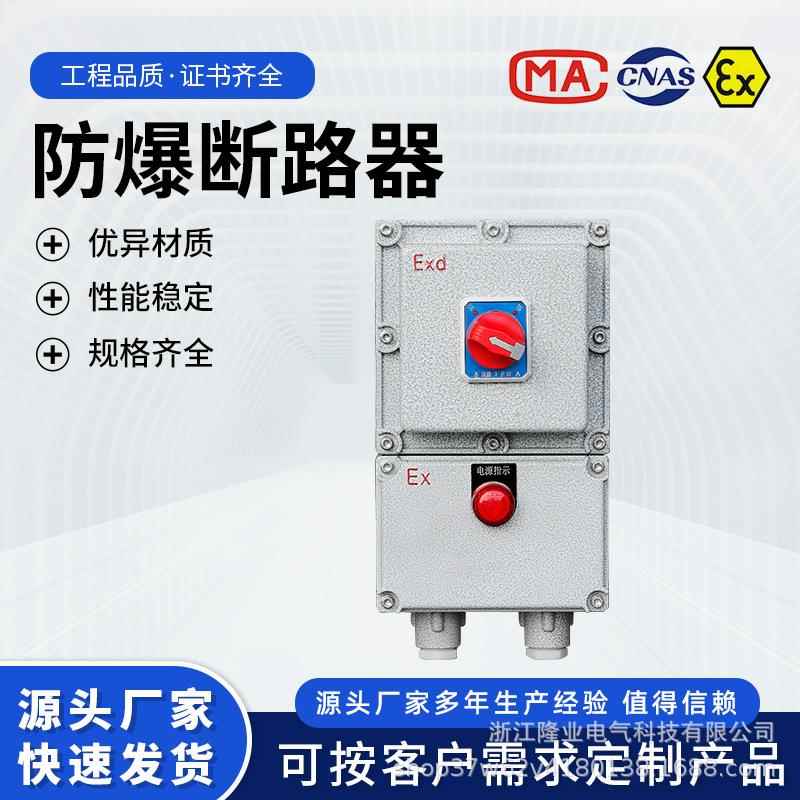 B路DZ2同款IIB级铸铝防爆断16A/2P器220/3580VV防爆开关箱带漏电