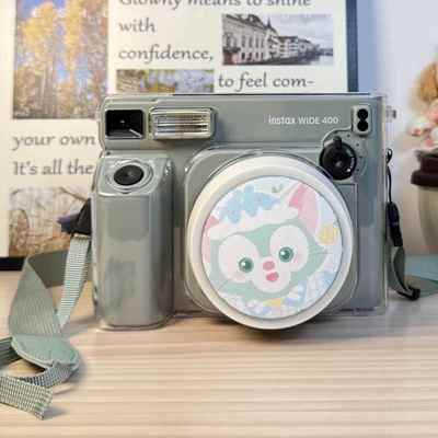 拍立得wide400保护壳 镜头盖 相机盖w400透明保护套包相机镜头盖