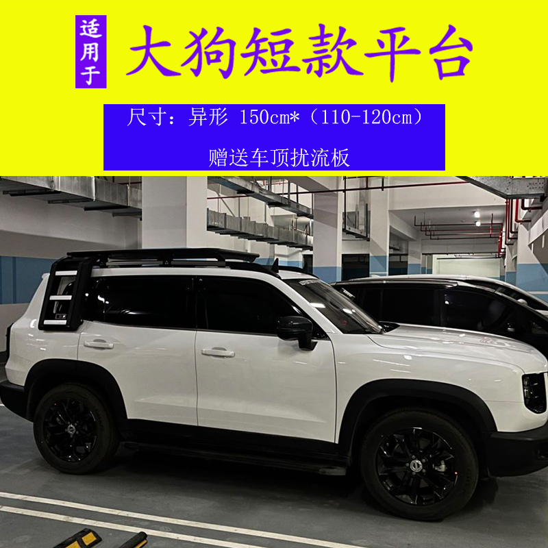 哈佛哈弗大狗车顶拓展平台 专用车顶行李框架旅行架 爬梯书包改装