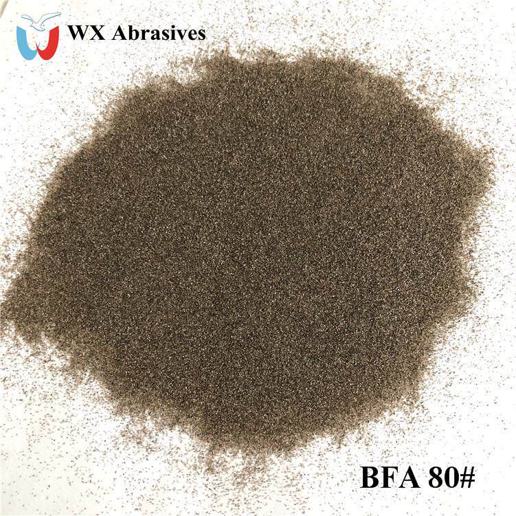 伟翔一级棕刚玉80#自动喷砂机磨料 高硬度耐磨低尘金刚砂耗材