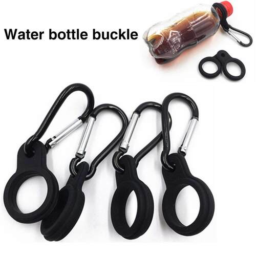 Kettle Hanging Buckle Carabiner Silicone Sports Water Bottle
