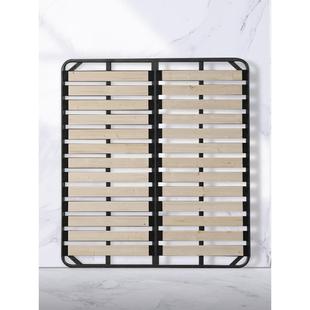 钢木排骨架床架子实木加厚加密静音折叠床架床板榻榻米地台龙骨架