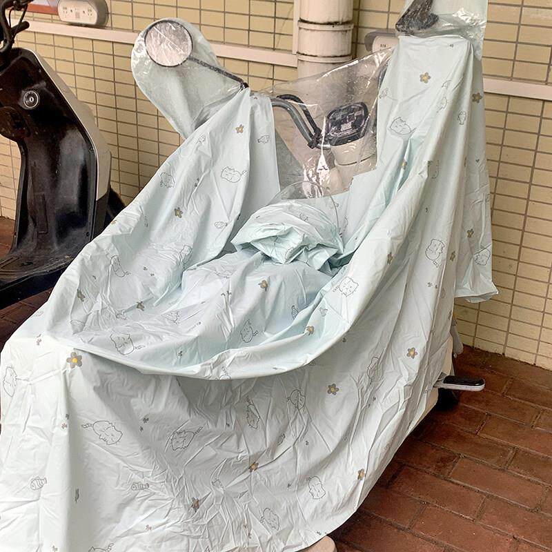 【高颜值雨衣】质量好的电动车防晒防雨罩雨衣二合一体女加厚加大