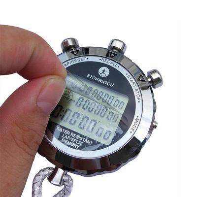 厂家提供PS-6100属三排显示秒表 秒表 100道 金属秒表