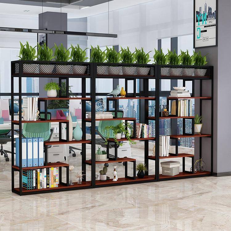 简约隔断置物装架无品牌/餐办厅镂空饰屏风落地书柜公室收架玄关