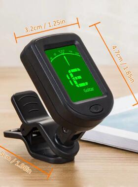 JT-02 Clip-On Electronic Guitar Tuner Digital Tone Tuner for