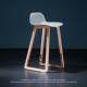 北欧实木酒吧椅子靠背吧台椅创意现代简约小户型咖啡厅高脚凳吧凳
