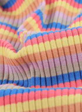 螺32S拉架色DIZ坑条纹4*3棉氨纶条纹汗棉布多巴胺针织面织料