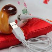 乐喵福缘5寸陶瓷招财电动猫 收银台公司开业摆件招财猫 摇手猫