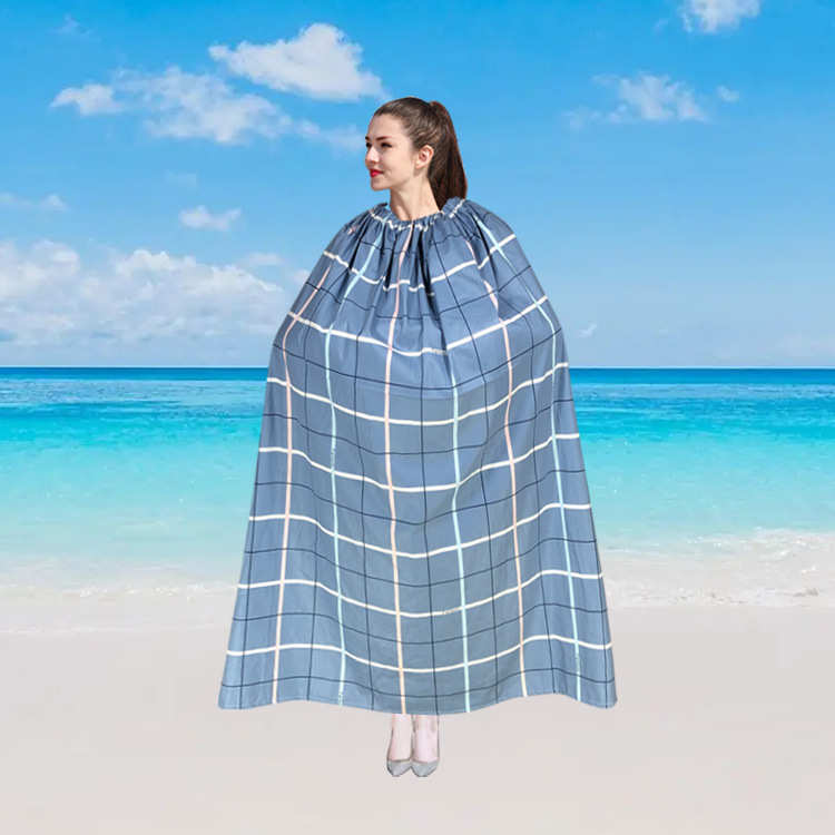 户外沙滩游泳换衣棉裙罩简易便携帐篷遮挡换衣斗篷防走