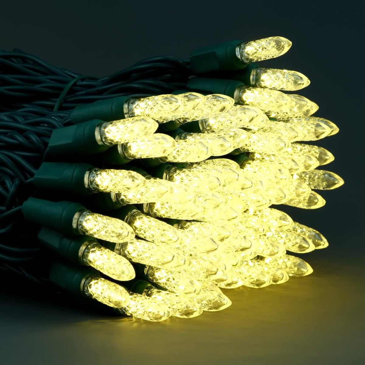 户外圣诞装饰灯万圣节防水m5规110v 棱啤注冰式串灯灯 美led