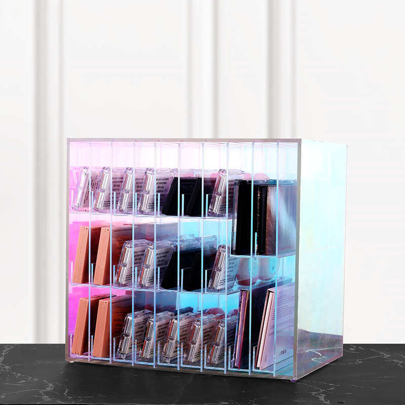 炫彩亚克力眼影盘收纳盒梳妆台大容量化妆品彩妆防尘抽屉式收纳柜