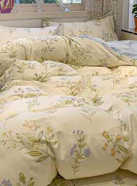 新款套全棉印花床床笠款四件A类三纯棉宿舍件套HK558899单四季通