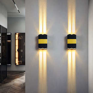 壁灯led户外防水双聚光打光直线光洗墙室外墙走廊过道庭院庭院灯