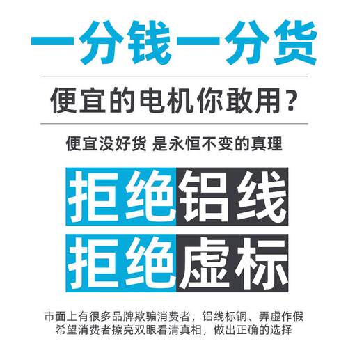 全铜异步马达电机20V两相0.7单YL52/1.1/1.5/2.2/3/4KW马达相小型