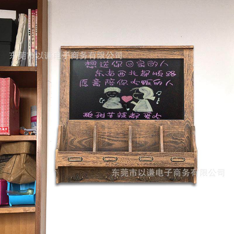大号挂式花架小黑家用挂墙电表箱遮挡装饰收纳记事备忘留言板