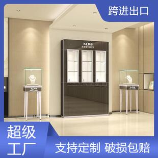 新款 背柜高柜珠宝商品玻璃橱窗展柜简约玉器饰品靠墙展示柜台
