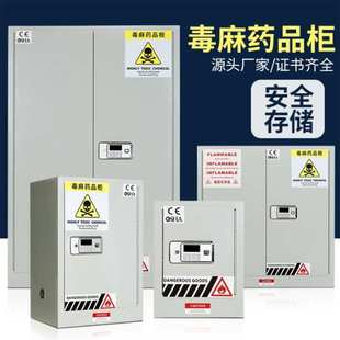 毒麻柜危险化学品储存柜实验室毒麻药品柜防火防爆钢制双锁安全柜