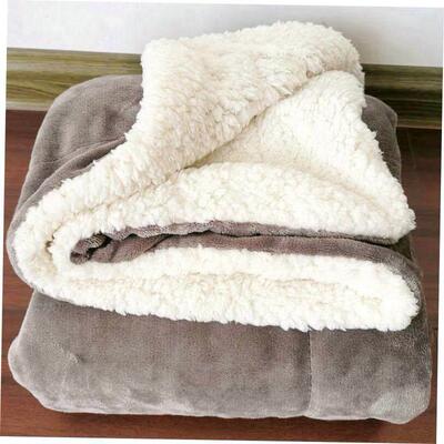 Lamb blanket double thickened sofa nap blanket羊羔绒毛毯盖毯