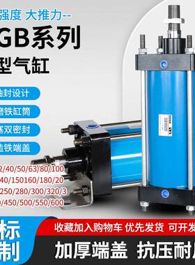 160大推力1.5吨QGBA重型全铁SC标准气缸端盖IQG铸铁JB非标QGS非标