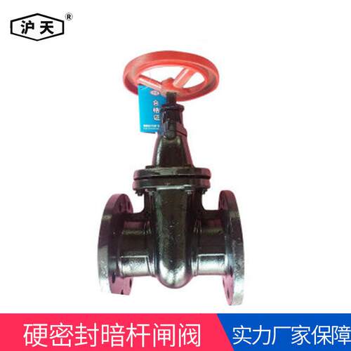 沪天阀门防护阀硬密封铜杆铜接触面暗杆闸阀 Z45T DN100管道