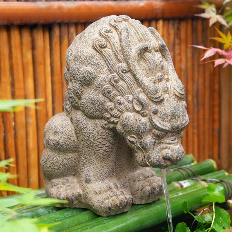 户外流水摆件循环水风水神兽喷水庭院景观吸水兽生财吐水鱼缸造景