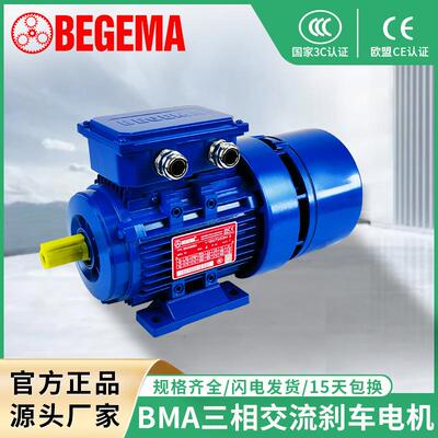 广东研磨机械用减速机带电机大马达BMA大型刹车减速电机