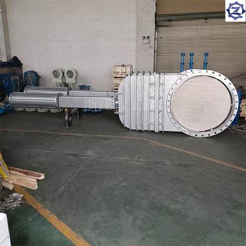智工气动暗板不锈钢刀闸阀DMZ67W-10PDN1200全密闭插板阀