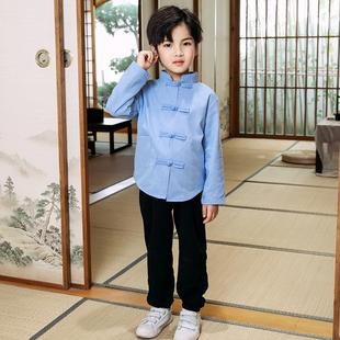民国风学生中山装男青少年演出服男童男孩儿童五四运动青年装班服