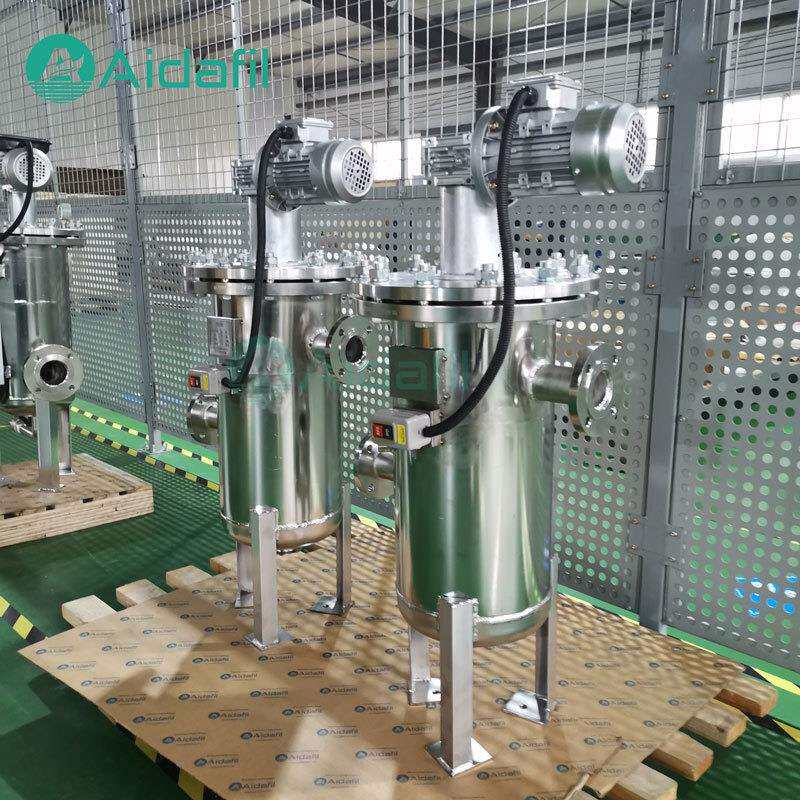 316L材质工业管道反冲洗刷自动排污过滤器 plc远程自动控制