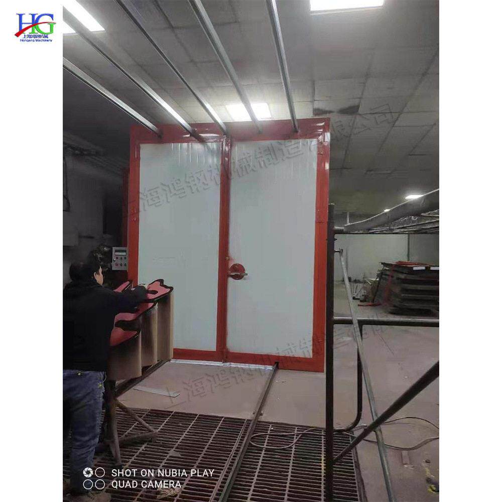 小型无尘家具烘干房 温燃气加热油漆房 工业烤炉全套静电喷塑房