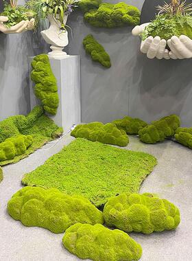 仿真青苔藓草皮仿真草坪植物景观绿色植物场景橱窗展示盆景假苔藓