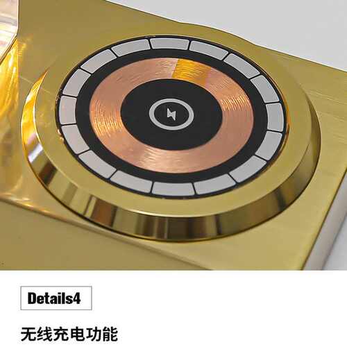 触摸led水晶灯台灯新款三色轻送人无线摆件奢创意充电礼时钟简约