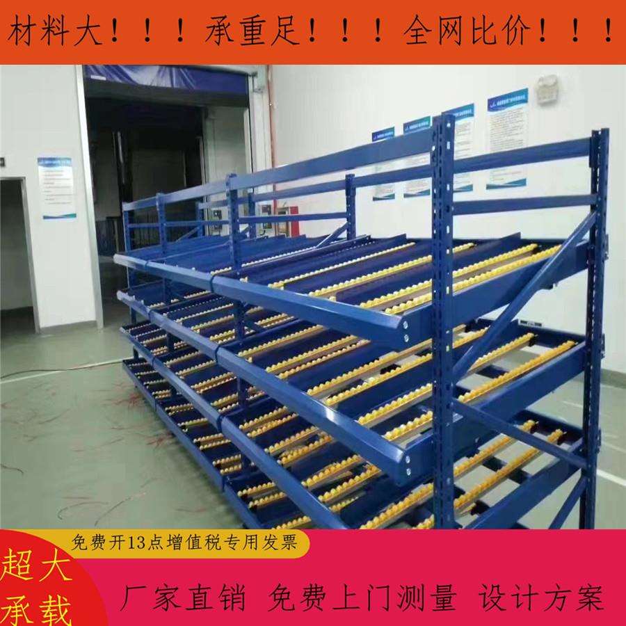 可移动式流利脚货架681加利轮利流利式货架流式周转架轻型流货架