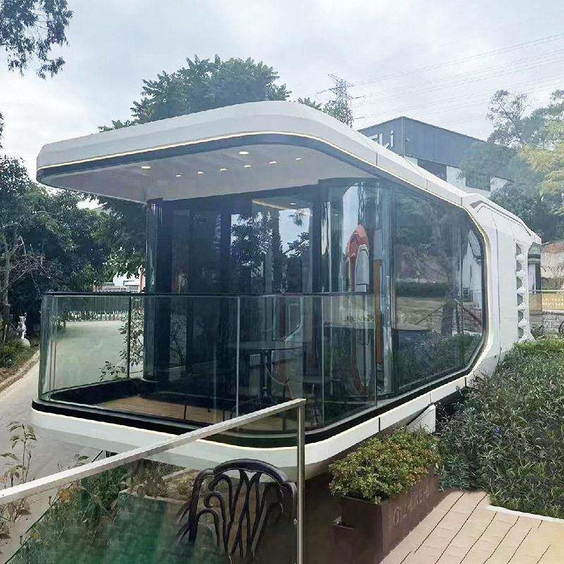 生态铝制别墅 户外商业街移动集装箱售卖箱 工地端移动房太空舱