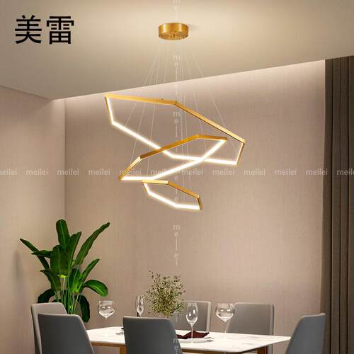 轻奢吊灯 创意简约现代客厅卧室高档大气家用餐厅LED全铜设计师灯
