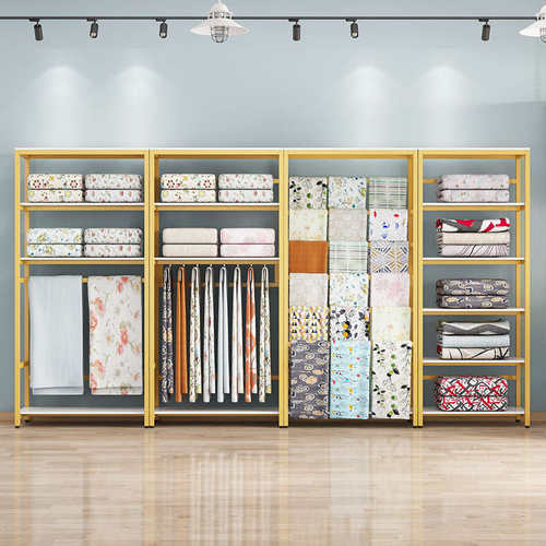 家纺架货架床上用品枕头布料置物架枕芯窗帘四件套床品展示柜收纳