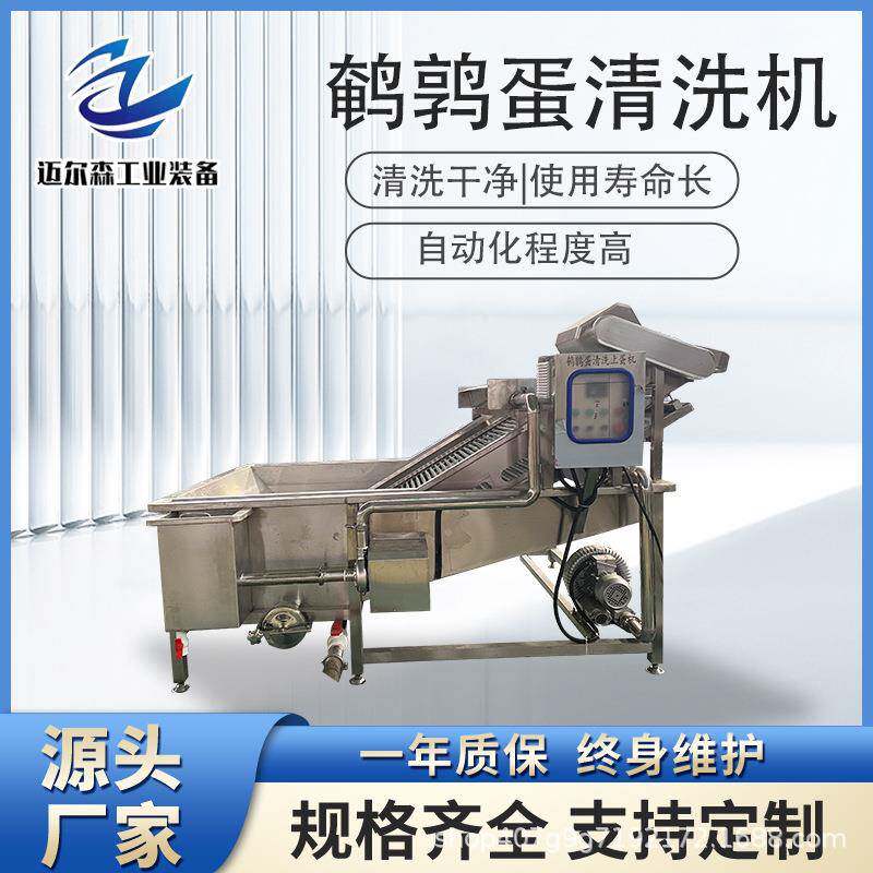 全自动鹌鹑蛋清洗上蛋机卤味鹌鹑蛋加工机不锈钢蛋品清洗设备