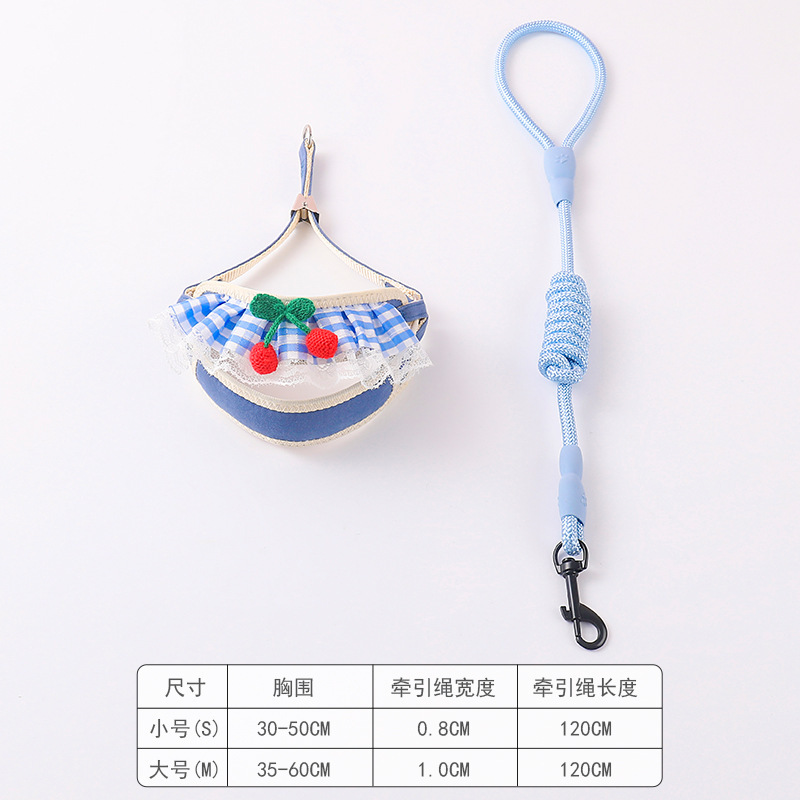 狗狗牵引可爱背带猫咪狗牵引绳