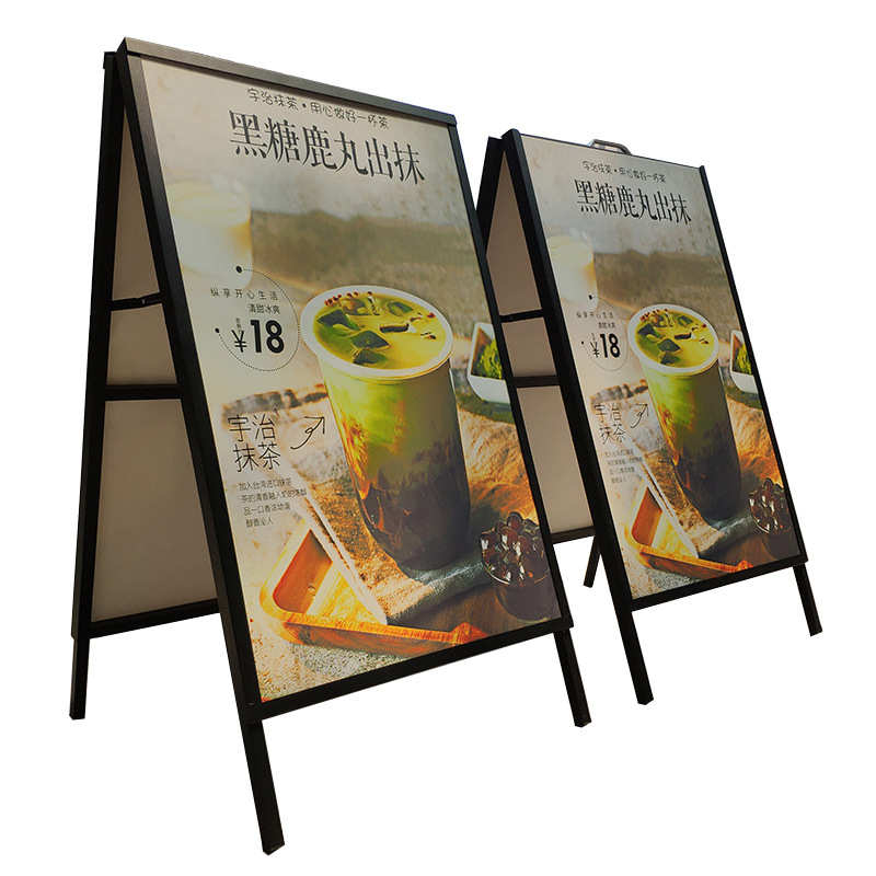 手提展架广告牌海报落地单双面kt立式户外板展示架立广告牌牌铁质