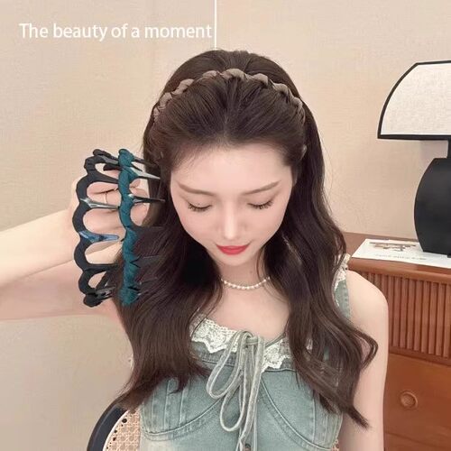 Wavy toothed hair hoop, specially designed for organizing wi