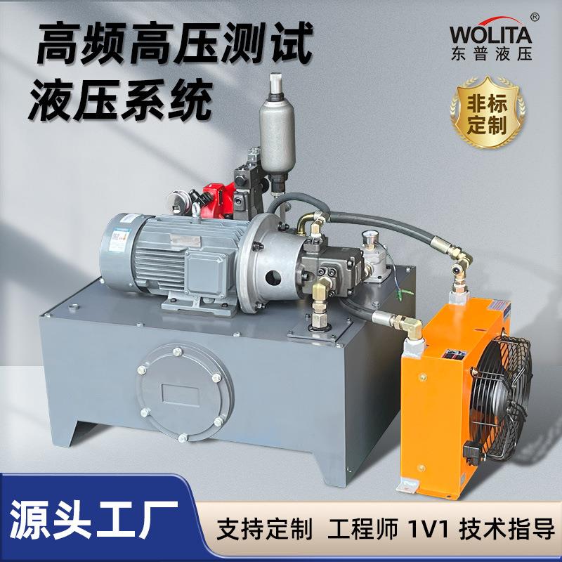 非标定制成套液压泵站液压油缸伺服系统测试机高压高频液压系统
