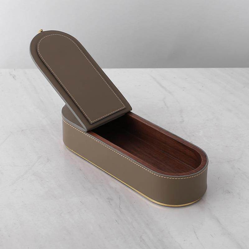 米洛思维现代轻奢胡桃木首饰盒收纳摆设欧式小奢华卧室梳妆台储物