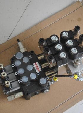 DCV40-3联手动电液控两用多路换向阀-DC12V