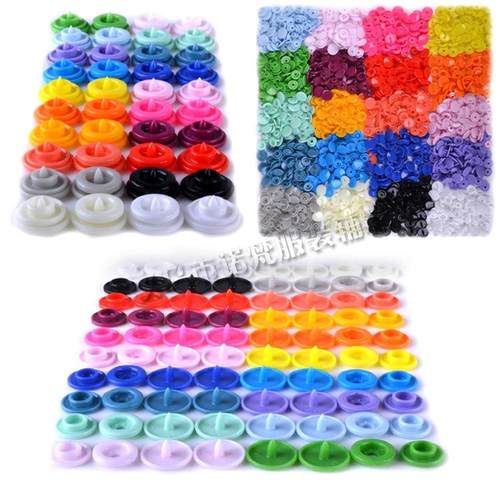 T5树脂12MM彩色树脂四合扣暗扣袋文件夹雨衣按扣钮扣厂家现货