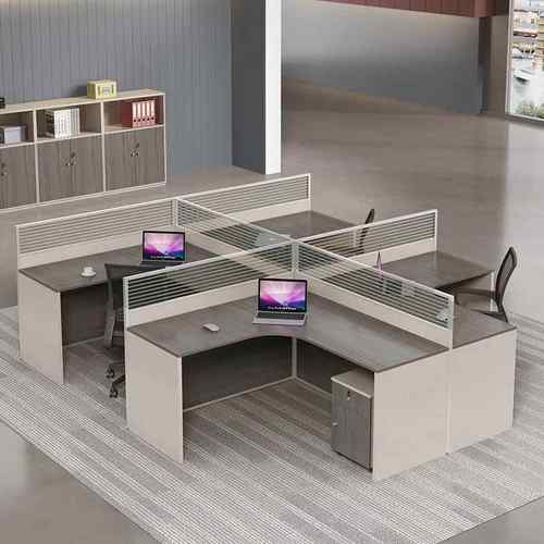 办公桌简约现代职桌员桌四人电脑桌椅ZG-58095组合/位4/6人2屏风