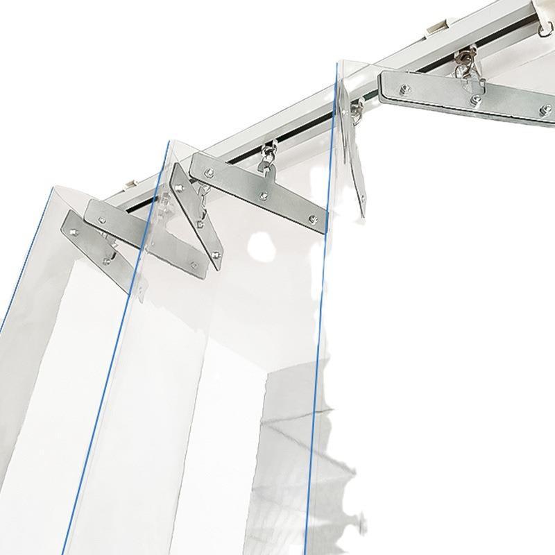 帘透明工业移动式pvc门帘挡软仓库 车间折叠透明 帘防尘隔音隔