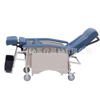 老年椅残疾人行动不便护理椅可调节脚踏移动折叠椅易安装